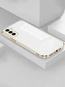 1 ốp lưng điện thoại TPU chống sốc, màu trơn, mạ điện 3D, tương thích với iPhone 15 Pro Max, 16 Pro Max, Galaxy S23 Ultra, Galaxy S24 Ultra, chống nước, chống rơi vỡ và chống trầy xước. - trắng - Xem 7
