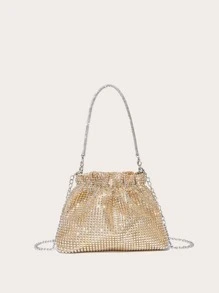 Long lanh lấp lánh quyến rũ, sequin, sang trọng, sáng bóng Chuỗi trang trí kim cương nhỏ Túi buổi tối Ngọc trai giả cho cô gái tiệc tùng, phụ nữ, cô dâu Hoàn hảo cho bữa tiệc, đám cưới, vũ hội, bữa tối / tiệc, để kết hợp, túi xách, quà tặng, trang phục, hoàn hảo cho trang phục, đám cưới Váy , Váy trang trọng cho phụ nữ , Váy dạ hội , Váy , Váy sinh nhật , Hoàn hảo cho trang phục , Váy cưới , Váy trang trọng cho phụ nữ , Váy dạ hội , Váy , Váy sinh nhật , - Vàng - Xem 2