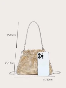 Long lanh lấp lánh quyến rũ, sequin, sang trọng, sáng bóng Chuỗi trang trí kim cương nhỏ Túi buổi tối Ngọc trai giả cho cô gái tiệc tùng, phụ nữ, cô dâu Hoàn hảo cho bữa tiệc, đám cưới, vũ hội, bữa tối / tiệc, để kết hợp, túi xách, quà tặng, trang phục, hoàn hảo cho trang phục, đám cưới Váy , Váy trang trọng cho phụ nữ , Váy dạ hội , Váy , Váy sinh nhật , Hoàn hảo cho trang phục , Váy cưới , Váy trang trọng cho phụ nữ , Váy dạ hội , Váy , Váy sinh nhật , - Vàng - Xem 7