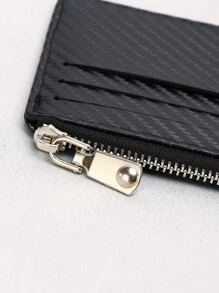 Black Classic Card Holder Minimalist ID Card Holder - Black - View 3