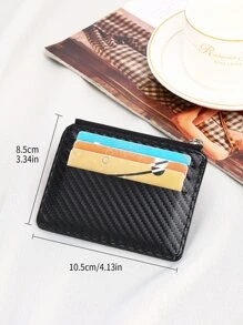 Black Classic Card Holder Minimalist ID Card Holder - Black - View 4