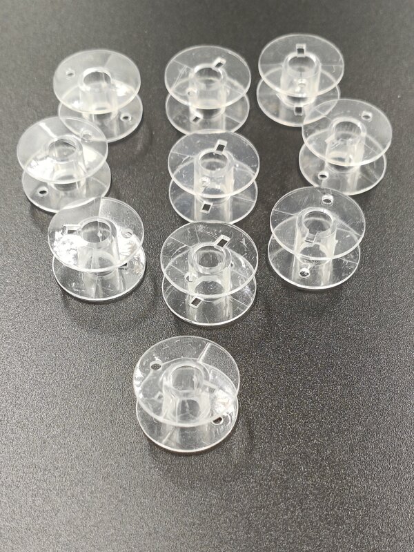 ماكينة الخياطة عالمي شفاف بلاستيك بكرة الى مع قطر الدائرة ل 2سم 10 قطع