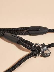 1pc Solid Color Pet Leash For Cat And Dog For Outdoor - Black - View 3