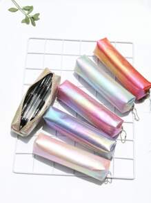 1pc Random Holographic Pencil Case Back To School,Pencil Pouch,School Bag,Stationery - Multicolor - View 2