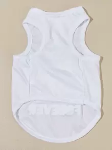 字母圖案寵物背心