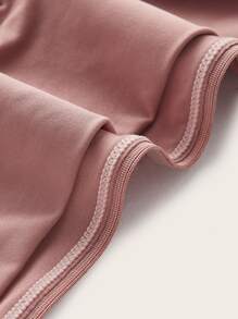 大碼素色胸罩 - 鏽棕色 - 查看 3