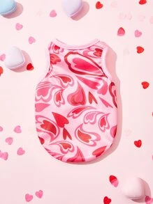 PETSIN Valentine's Day Heart Print Pet Tank