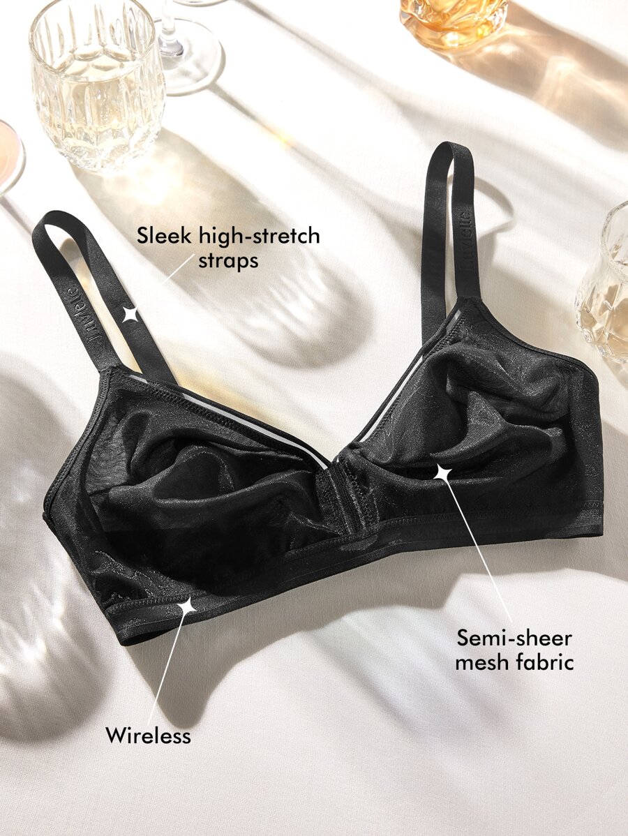 LUVLETTE Sheer Fantasy Shimmer Wirefree Bralet