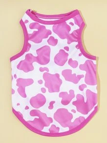 PETSIN 奶牛圖案寵物背心 - 彩色 - 查看 2