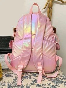 粉色可愛休閒大容量背包 - 粉色 - 查看 2