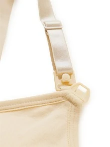 SHEIN 3件孕婦素色褶邊哺乳內衣 - 彩色 - 查看 5