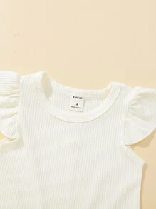 Body Para Bebé Con Ribete De Volantes Y Falda De Malla Con Lazo - Multicolor - Ver 3