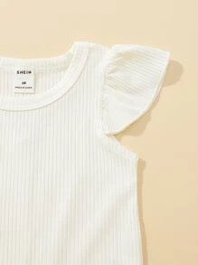 Body Para Bebé Con Ribete De Volantes Y Falda De Malla Con Lazo - Multicolor - Ver 4