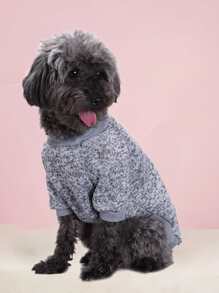字母設計寵物狗狗衛衣 - 灰色 - 查看 4