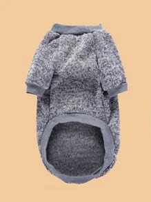 字母設計寵物狗狗衛衣 - 灰色 - 查看 5