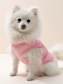 Crown Print Pet Tank Breathable Dog Vest With Funny Pattern - Multicolor - View 3