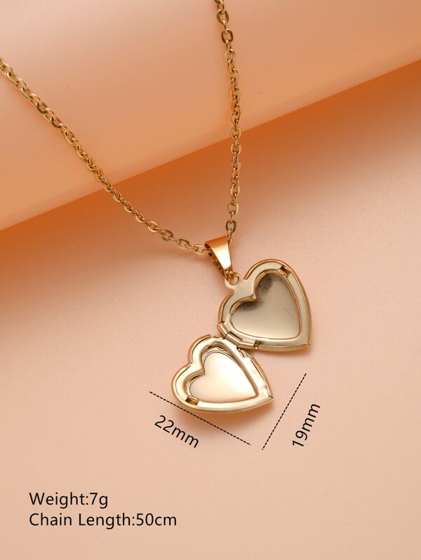 Heart Charm Necklace SHEIN UK