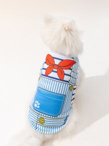 Tank de mascota con estampado de dibujos animados - Multicolor - Ver 1