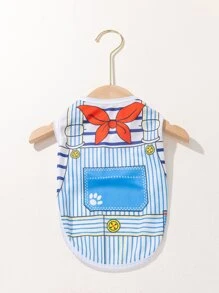 Tank de mascota con estampado de dibujos animados - Multicolor - Ver 2