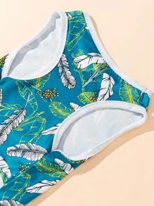 Feather Print Pet Tank - Multifärgad - Visa 4