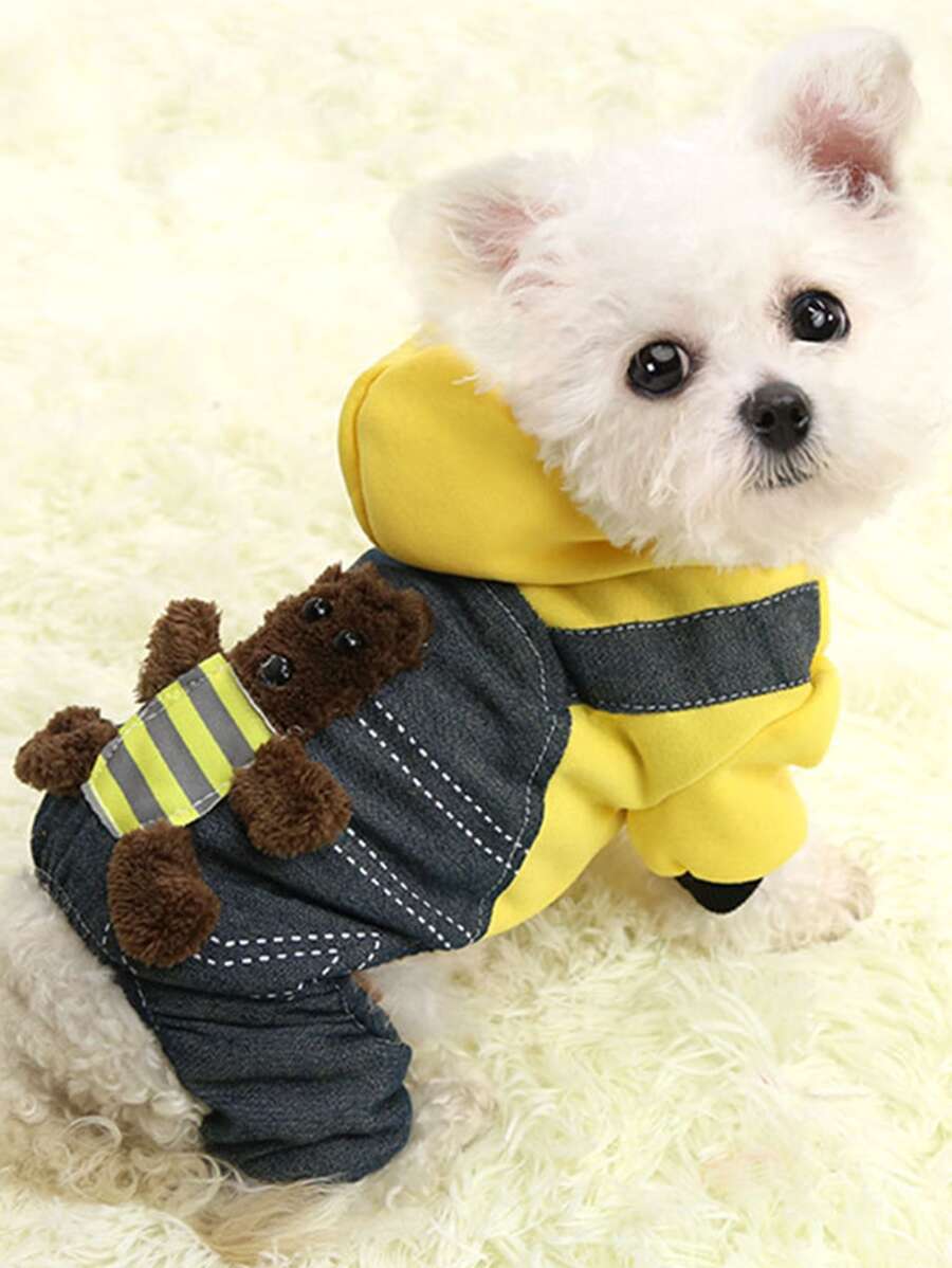 卡通設計寵物連身褲 - 彩色 - 查看 1