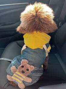 卡通設計寵物連身褲 - 彩色 - 查看 6