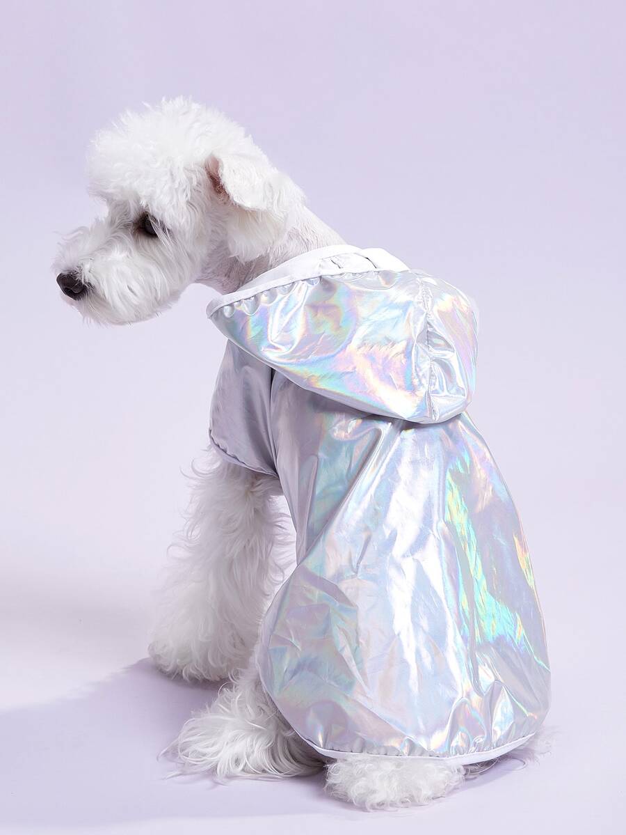 Hooded Neon Pet Raincoat