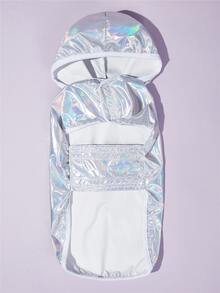 Hooded Neon Pet Raincoat