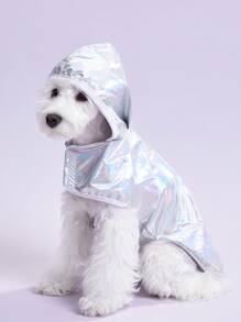 Hooded Neon Pet Raincoat