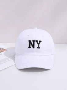 2入組字母刺繡棒球帽 - 黑與白 - 查看 4
