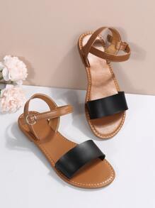 Dép bệt Nữ Khối Màu Đúng mốt - màu đen - Xem 2