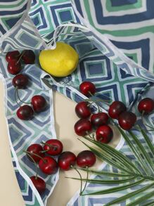 Lightweight, Portable Casual, Fashion Geometric Print Shopper Bag For Girls, Women, College Students, Rookies & White-collar Workers For Fall, Winter Essential, For Work, Office, Commute, College, For Autumn & Winter, Outdoors - Multicolor - View 5