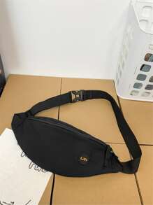 Justerbar Brev Kul Midjeväska - Svart - Visa 1