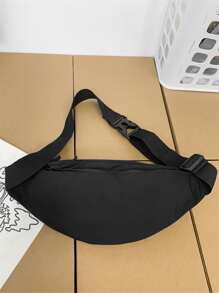 Justerbar Brev Kul Midjeväska - Svart - Visa 4