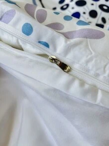 Flower Pattern Duvet Cover Set Without Filler - Multicolor - View 5