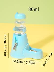 (entrega De Estilo Aleatorio De La Base) Botella De Agua Potable Tres En Para Mascotas Pequeñas De 80 Ml / 125 Ml Para Hámsteres, Jerbos Y Erizos - Azul - Ver 6