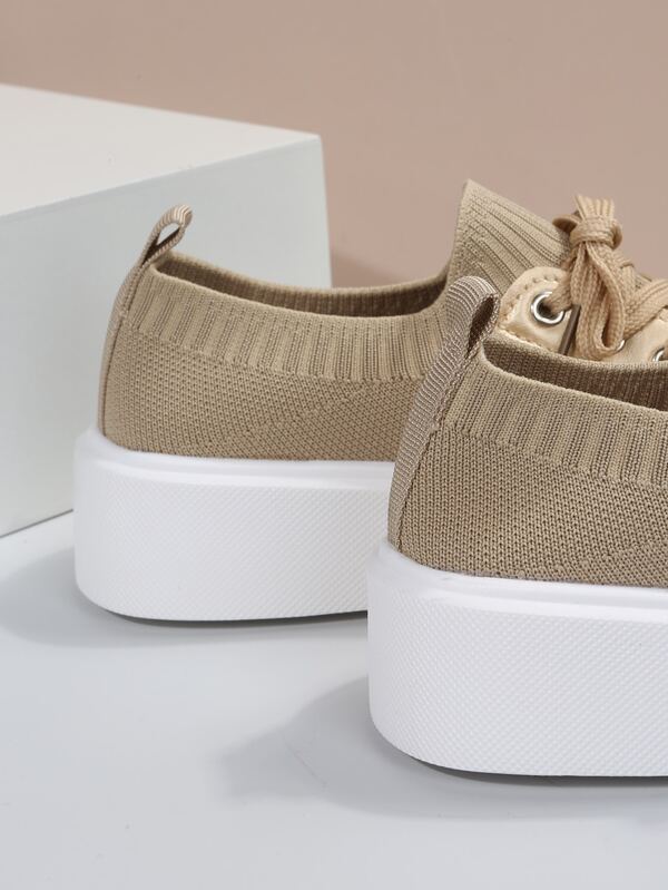 Laceup Front Canvas Shoes,Women's Large Size Casual Shoes European and