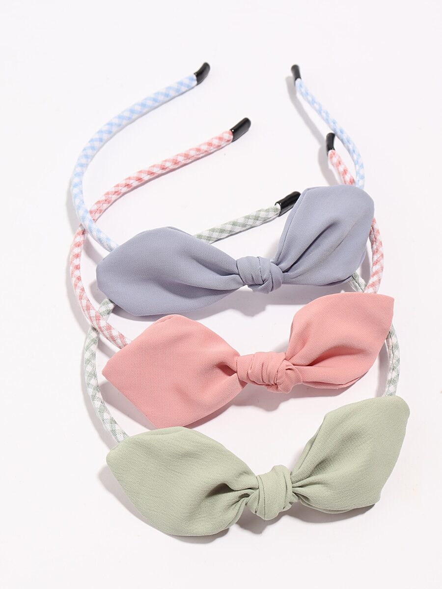 Cute 3pcs Bow Decor Headband | SHEIN USA