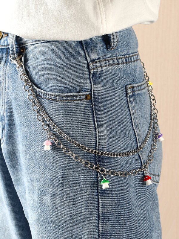 Mushroom Charm Pant Chain SHEIN USA