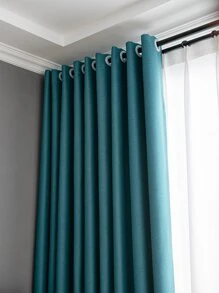 Rèm chắn sáng đơn thuần - màu xanh lá - Xem 4