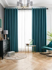 Rèm chắn sáng đơn thuần - màu xanh lá - Xem 5
