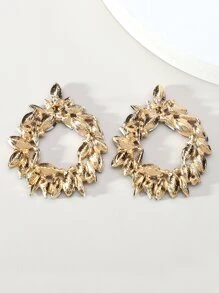 Rhinestone Decor Stud Earrings - Multicolor - View 4