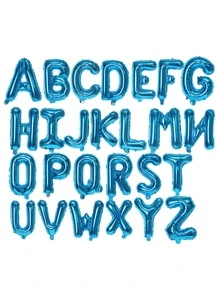 1pc Letter Design Balloon - Blue - View 2