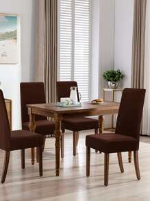 1 tấm bọc ghế co giãn trơn - Cà phê nâu - Xem 1