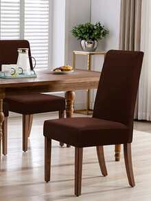 1 tấm bọc ghế co giãn trơn - Cà phê nâu - Xem 2