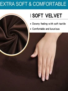 1 tấm bọc ghế co giãn trơn - Cà phê nâu - Xem 6