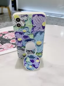 Handyhülle mit Blume Muster, & Halter