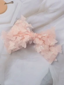 Kẹp Tóc Trang Trí Nơ - Hồng - Xem 4