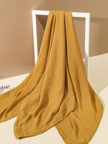 1入組嬰兒素色繈褓毯 - 黃色 - 查看 3