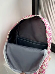 Leopard Print Functional Backpack - Multicolor - View 4